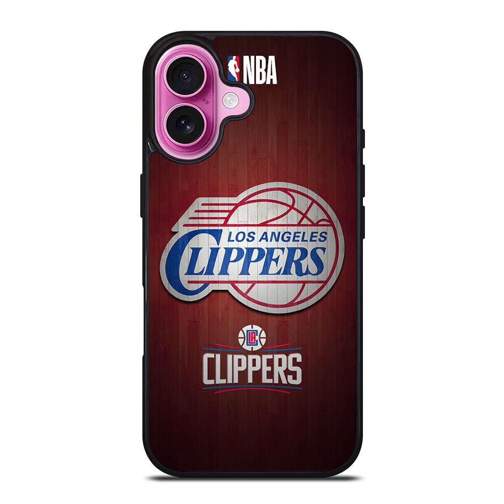 LOS ANGELES CLIPPERS WOODEN LOGO iPhone 16 Plus Case Cover