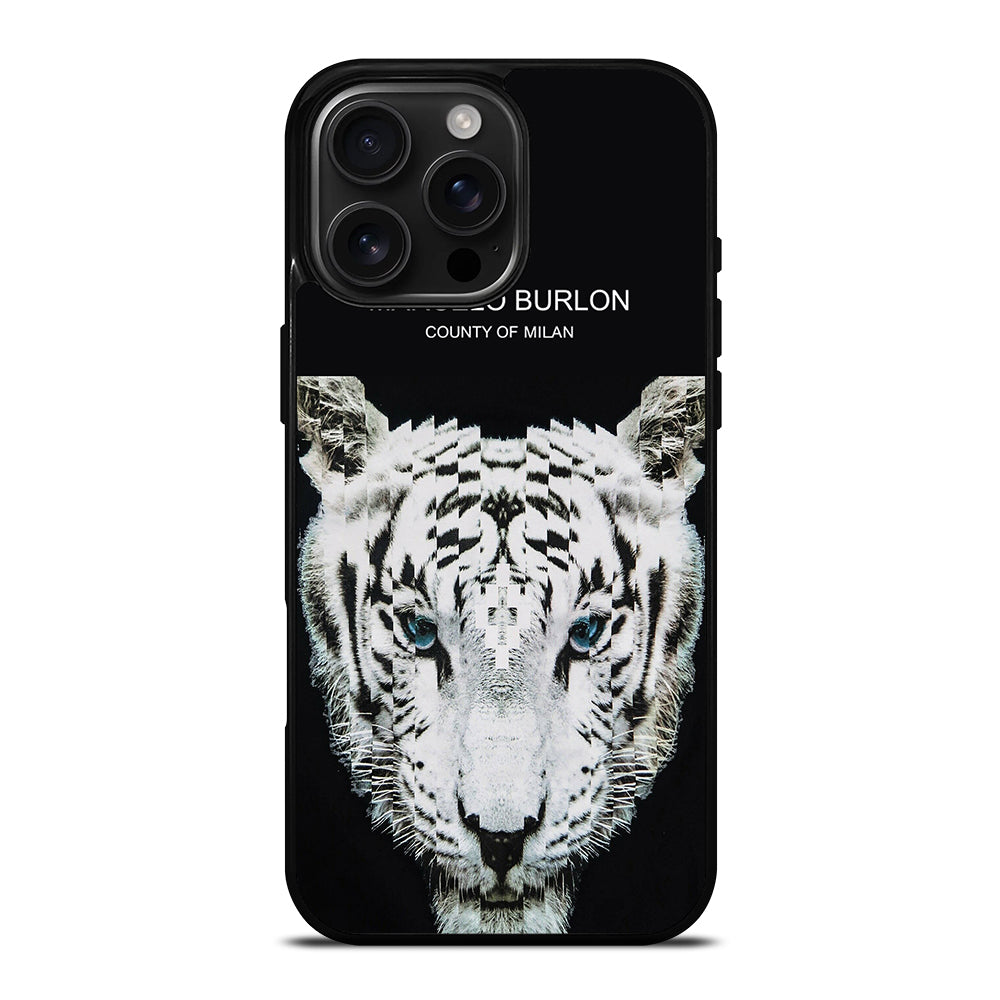 MARCELO BURLON WHITE TIGER iPhone 16 Pro Max Case Cover