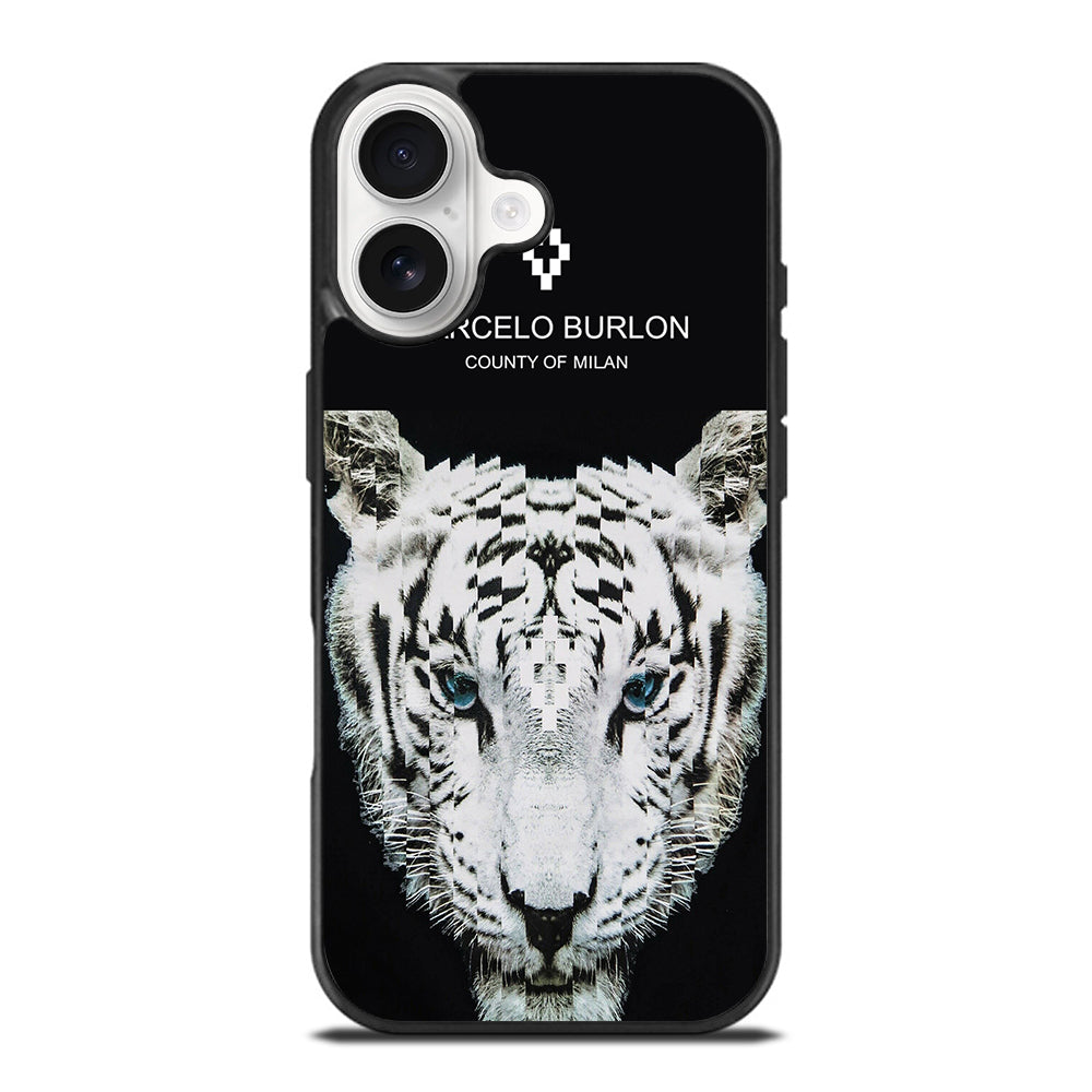 MARCELO BURLON WHITE TIGER iPhone 17 Case Cover