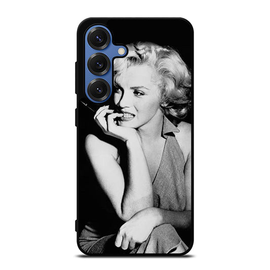 MARILYN MONROE BLACK WHITE Samsung Galaxy S25 Case Cover