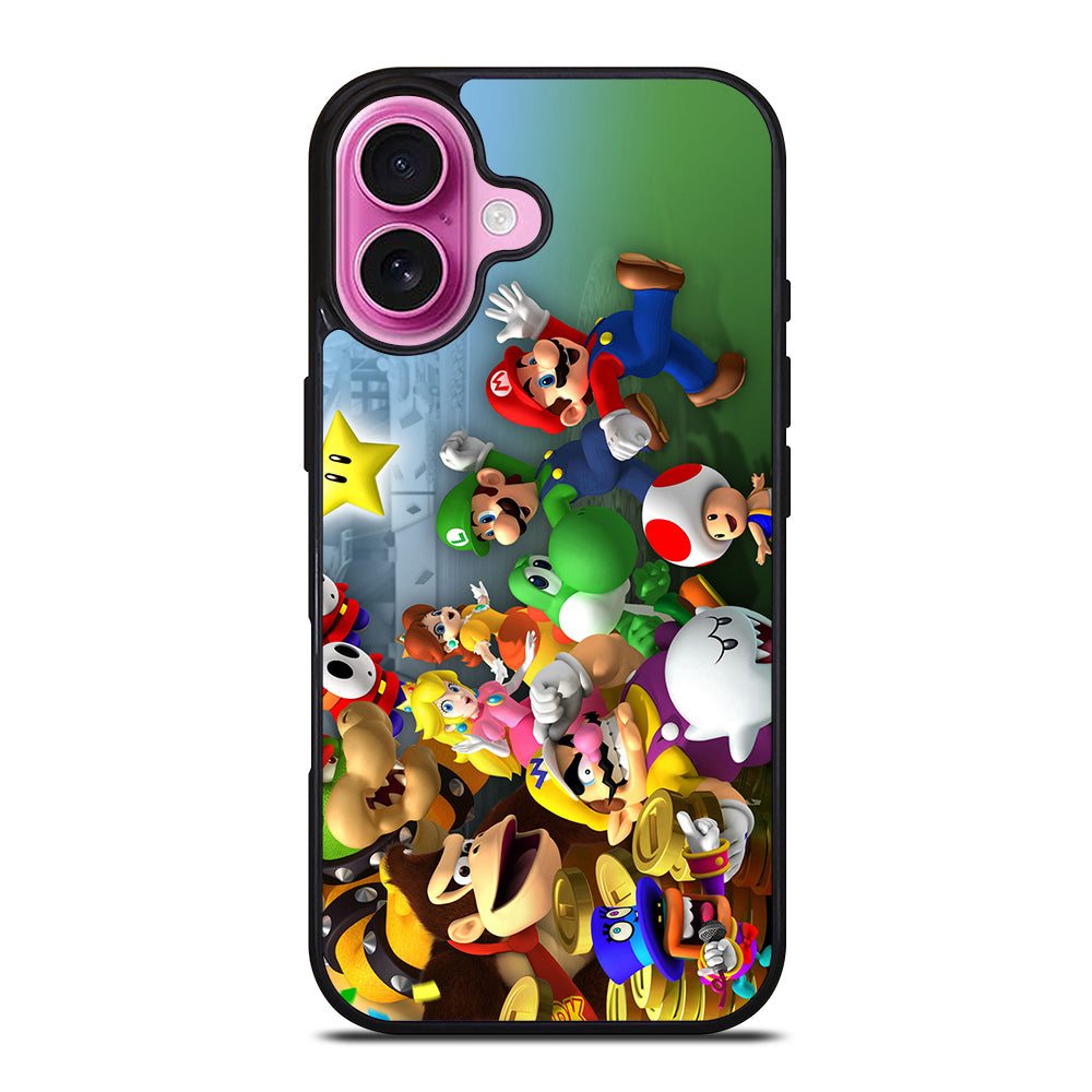 MARIO BROS ALL CHARACTER iPhone 16 Plus Case Cover