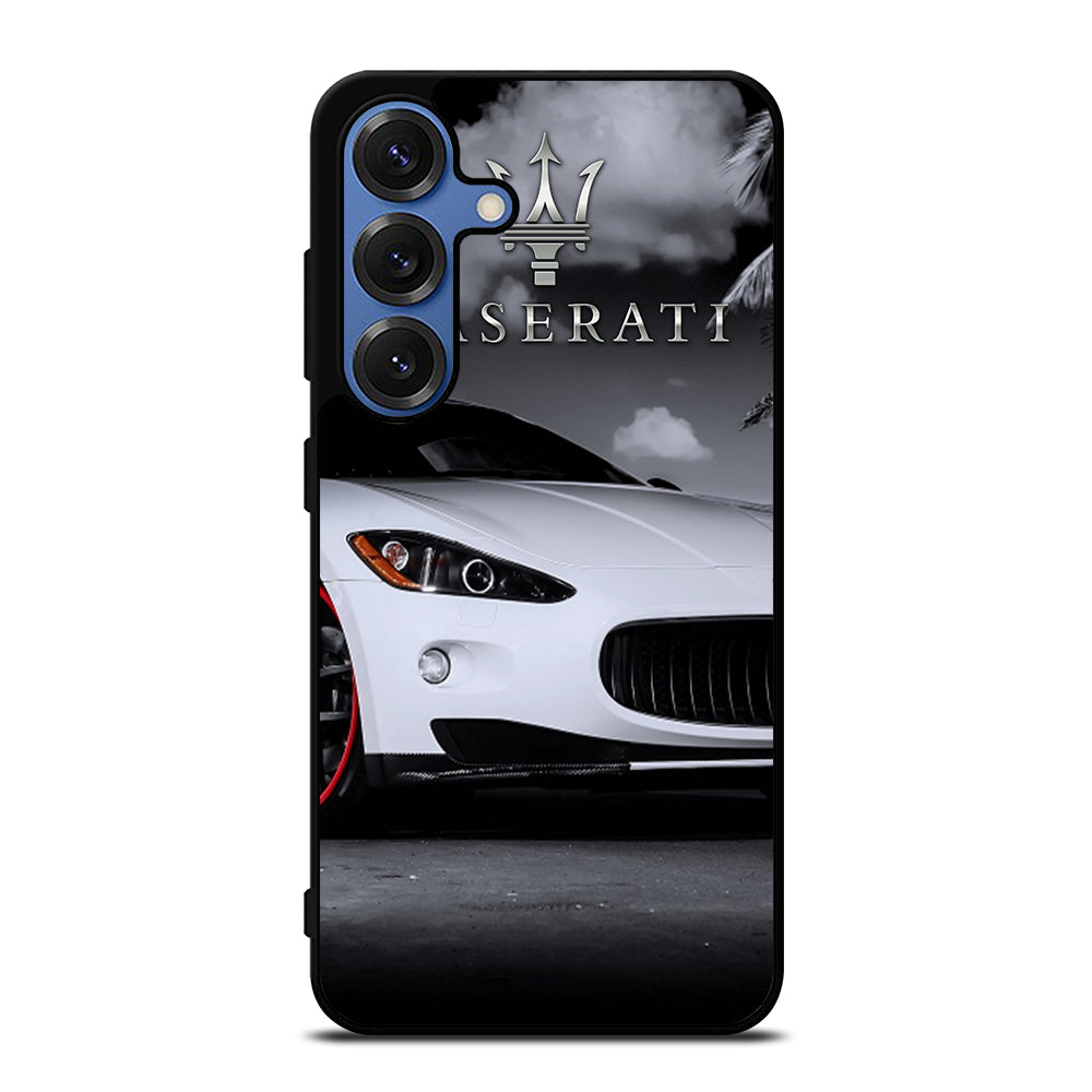 MASERATI WHITE CAR Samsung Galaxy S25 Case Cover
