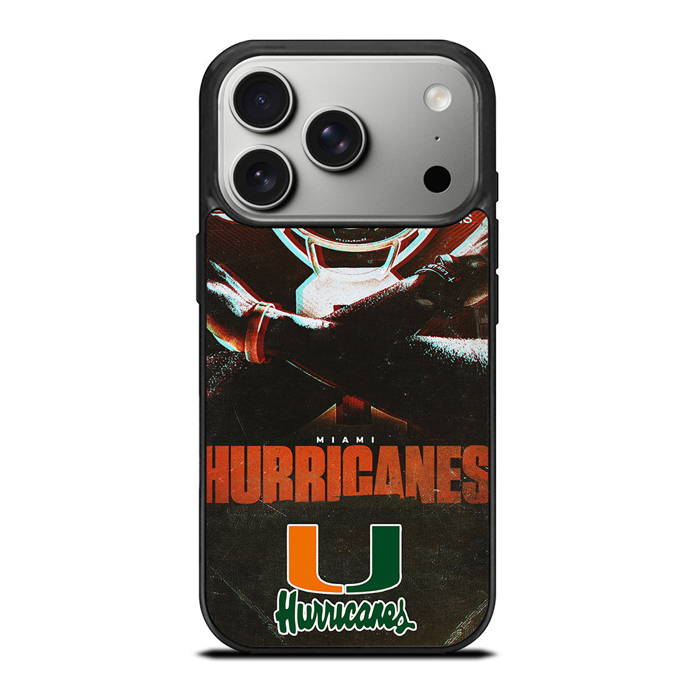 MIAMI HURRICANES NFL 2 iPhone 17 Pro Case Cover