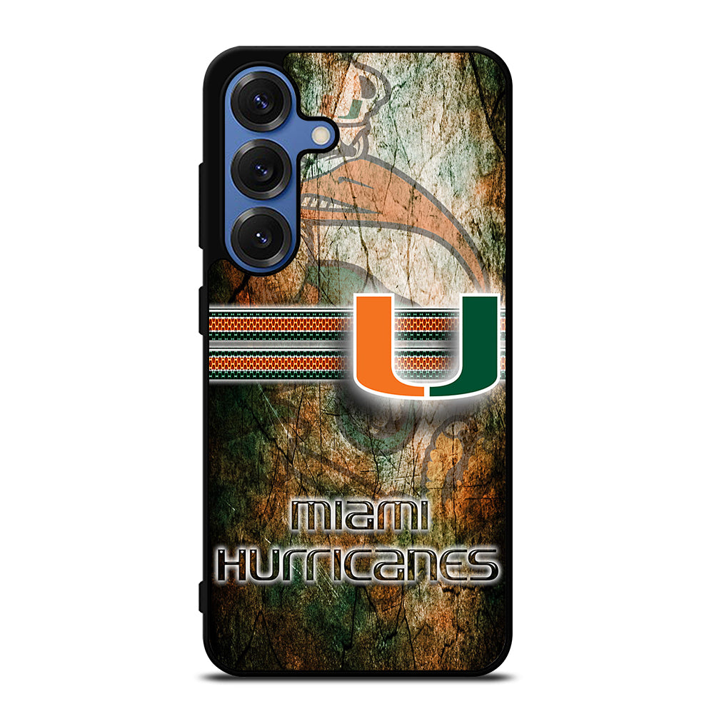 MIAMI HURRICANES NFL 3 Samsung Galaxy S25 Case Cover