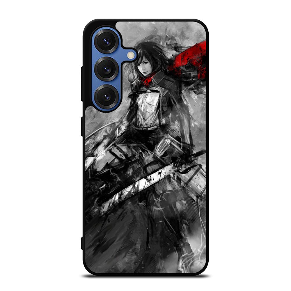 MIKASA ACKERMAN ATTACK ON TITAN ART Samsung Galaxy S25 Case Cover