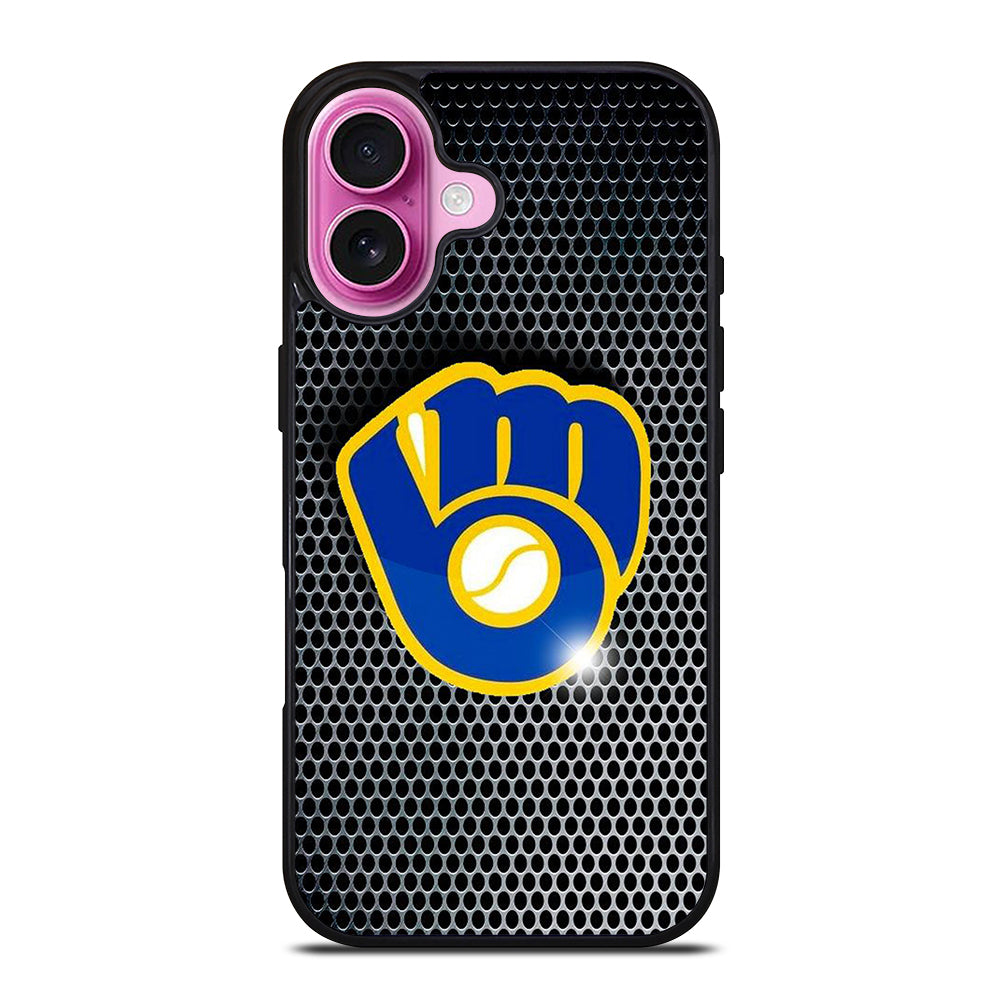 MILWAUKEE BREWERS METAL iPhone 16 Plus Case Cover