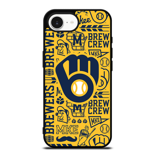 MILWAUKEE BREWERS PATTERN iPhone 16e Case Cover