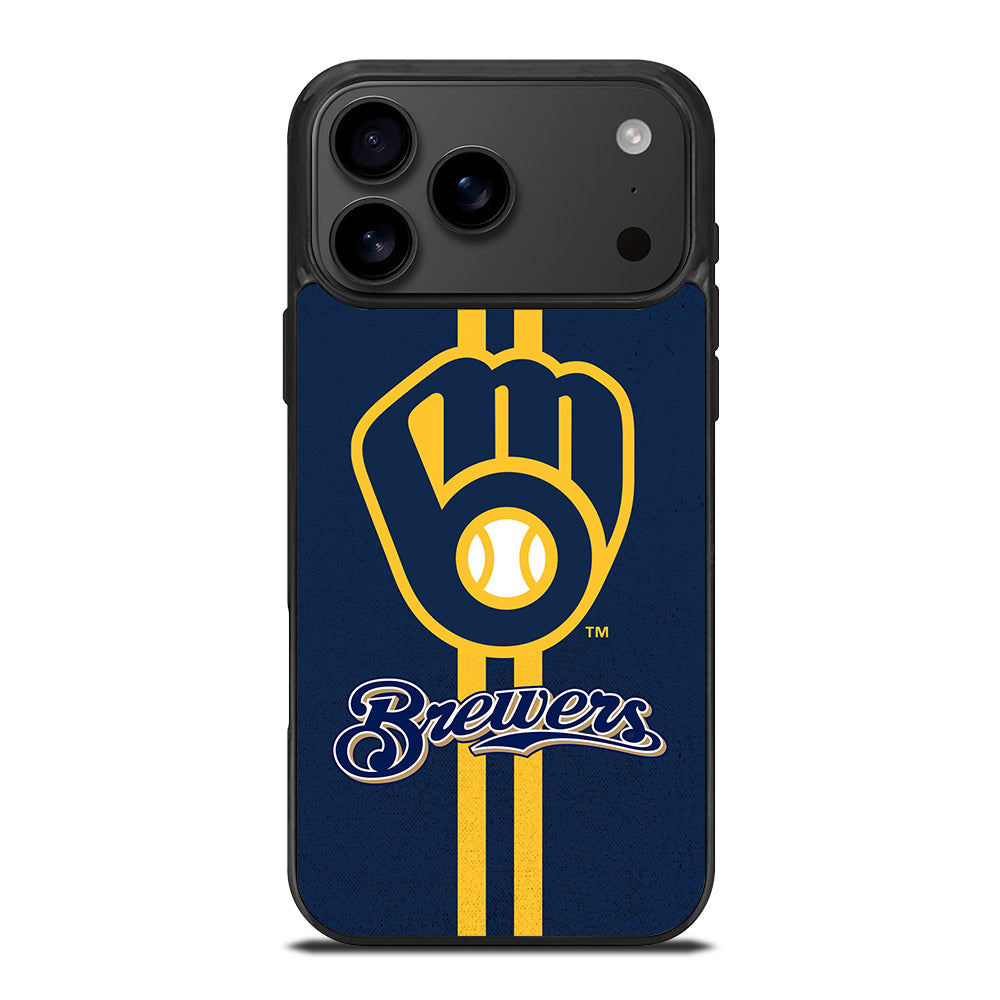 MILWAUKEE BREWERS STRIPE LOGO iPhone 17 Pro Max Case Cover