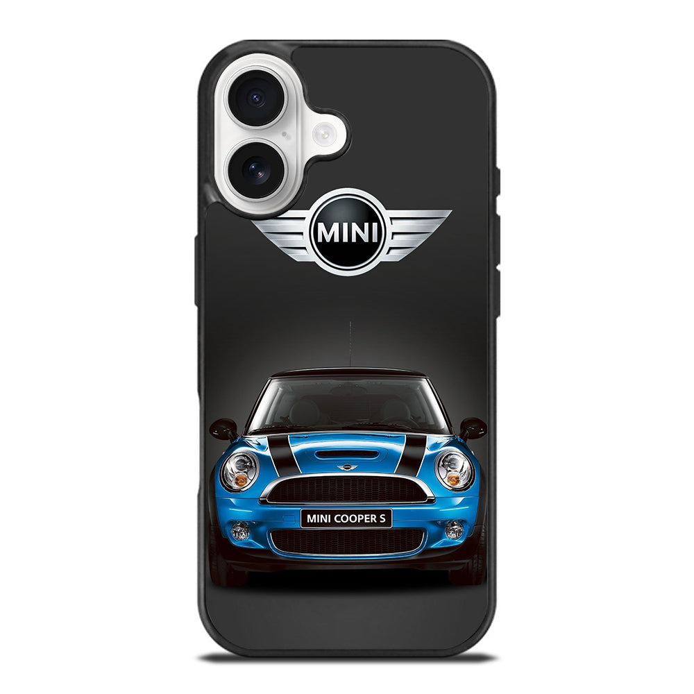 MINI COOPER BLUE CAR iPhone 17 Case Cover