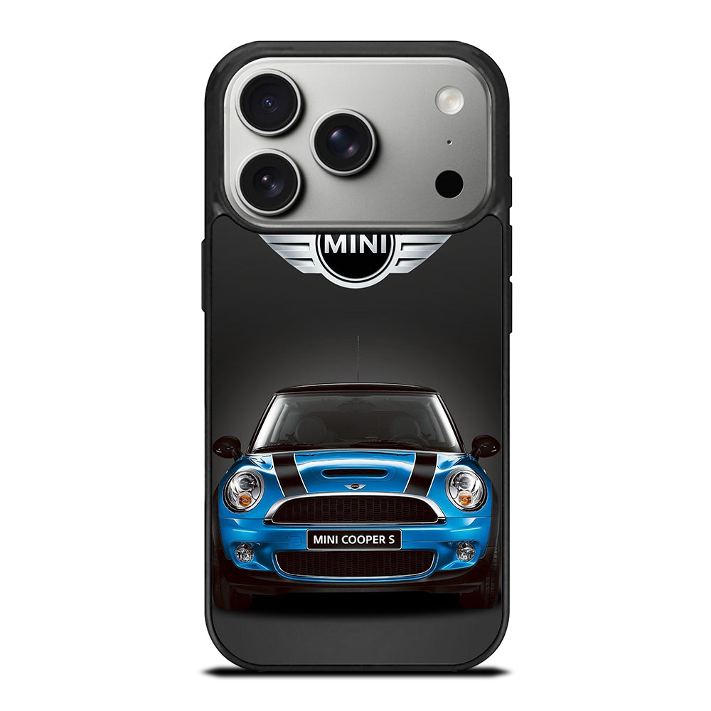 MINI COOPER BLUE CAR iPhone 17 Pro Case Cover