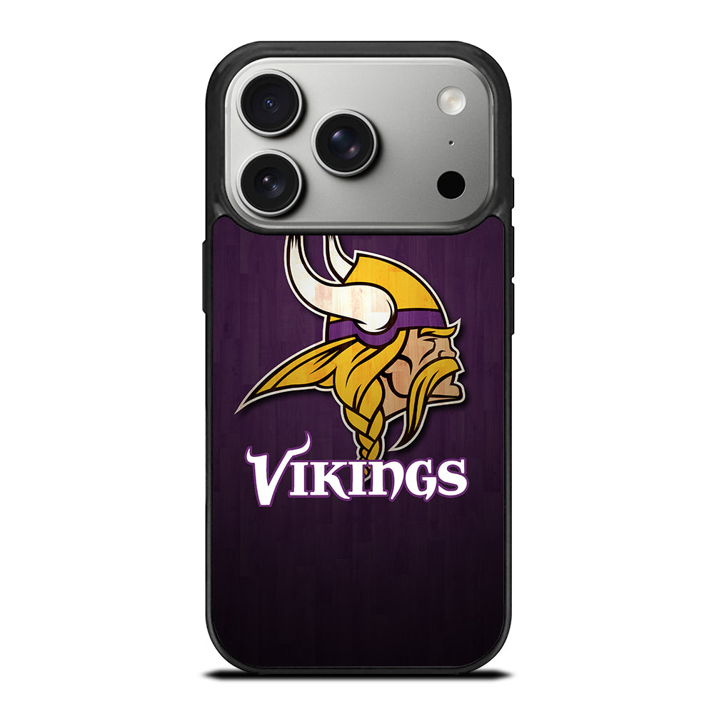 MINNESOTA VIKINGS WOODEN LOGO iPhone 17 Pro Case Cover