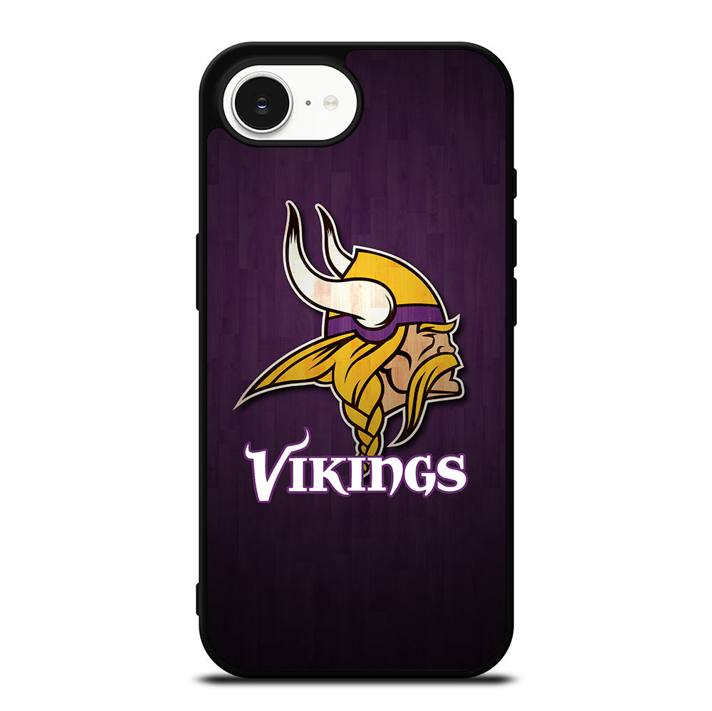 MINNESOTA VIKINGS WOODEN LOGO iPhone 16e Case Cover