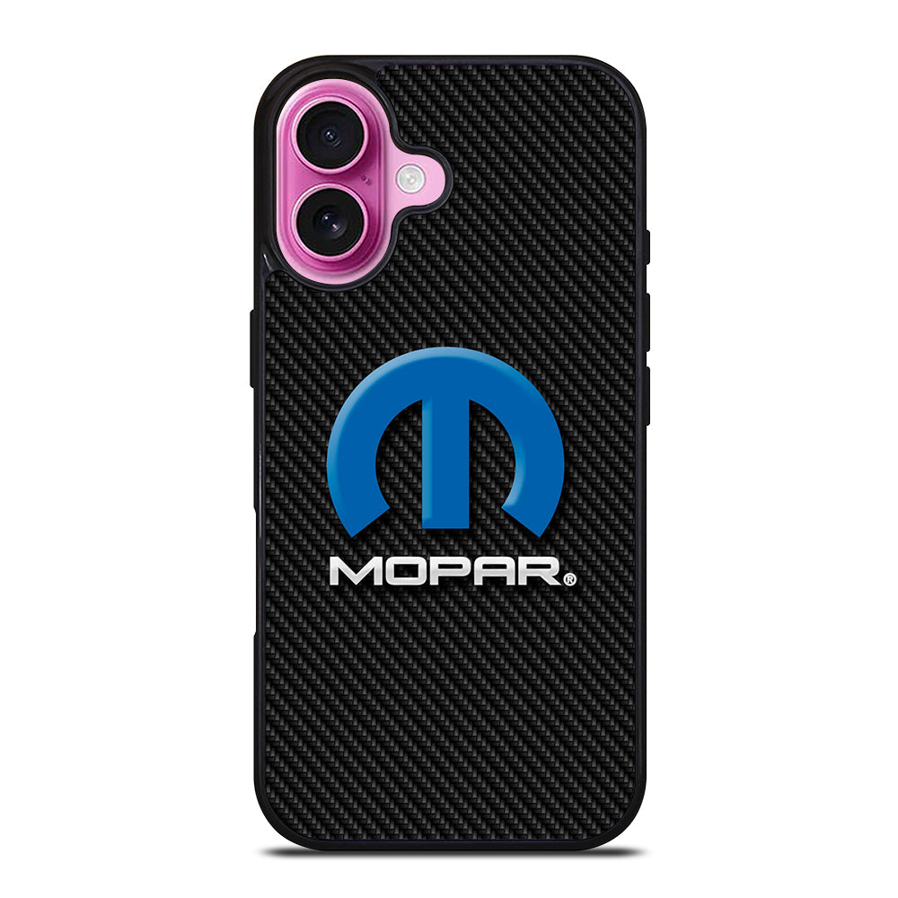 MOPAR CARBON LOGO iPhone 16 Plus Case Cover