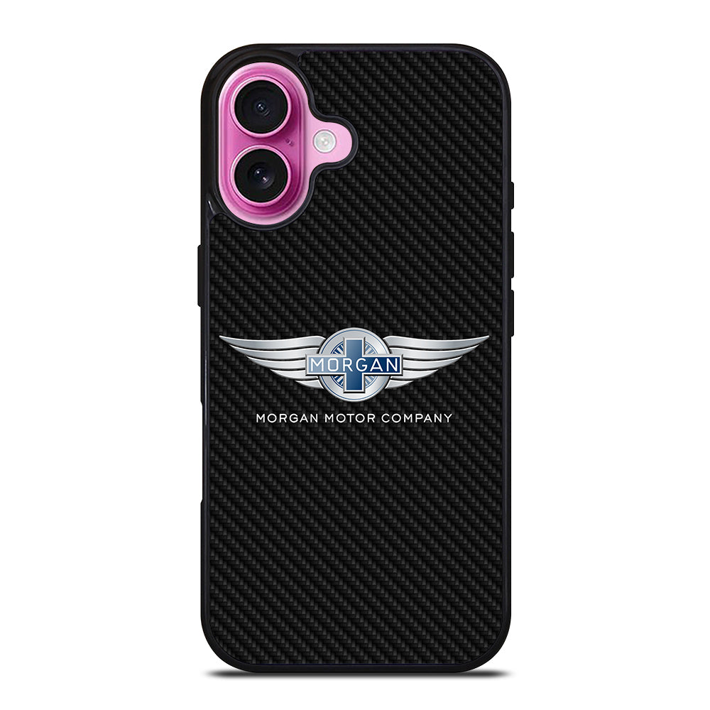 MORGAN MOTOR CARBON LOGO iPhone 16 Plus Case Cover