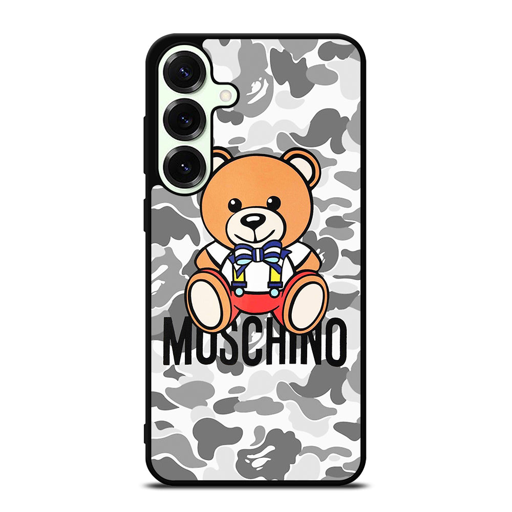 MOSCHINO TEDDY BEAR BAPE CAMO Samsung Galaxy S25 Plus Case Cover