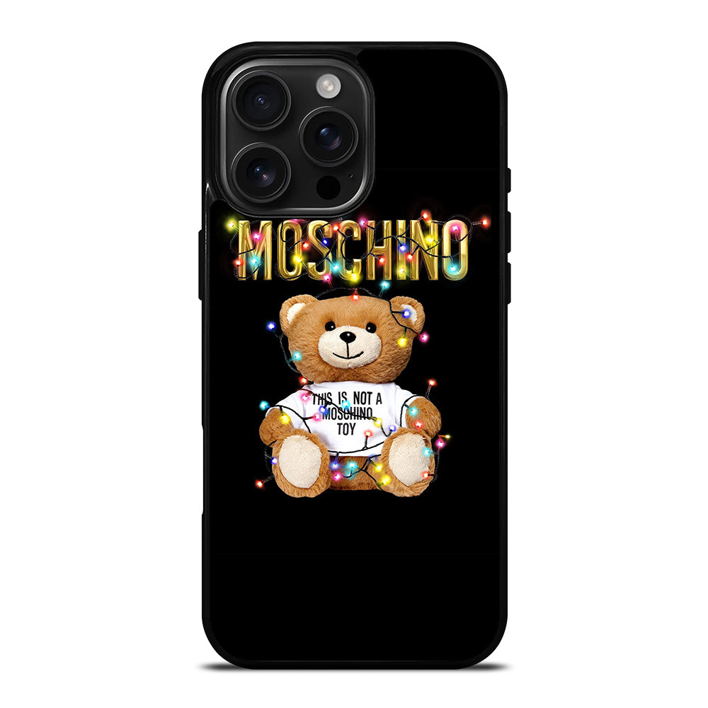 MOSCHINO TEDDY BEAR CUTE iPhone 16 Pro Max Case Cover – casecentro MOSCHINO TEDDY BEAR CUTE iPhone 16 Pro Max Case Cover – casecentro