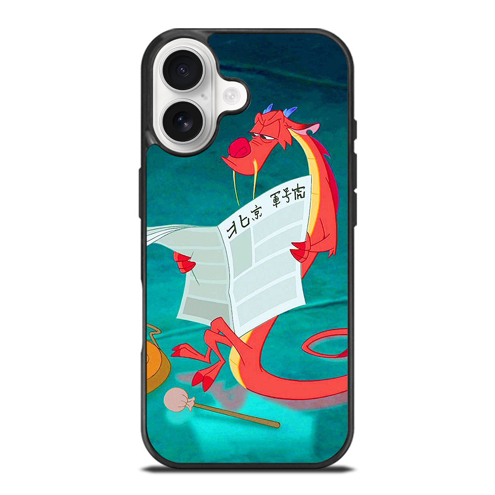 MUSHU MULAN DISNEY CARTOON iPhone 17 Case Cover