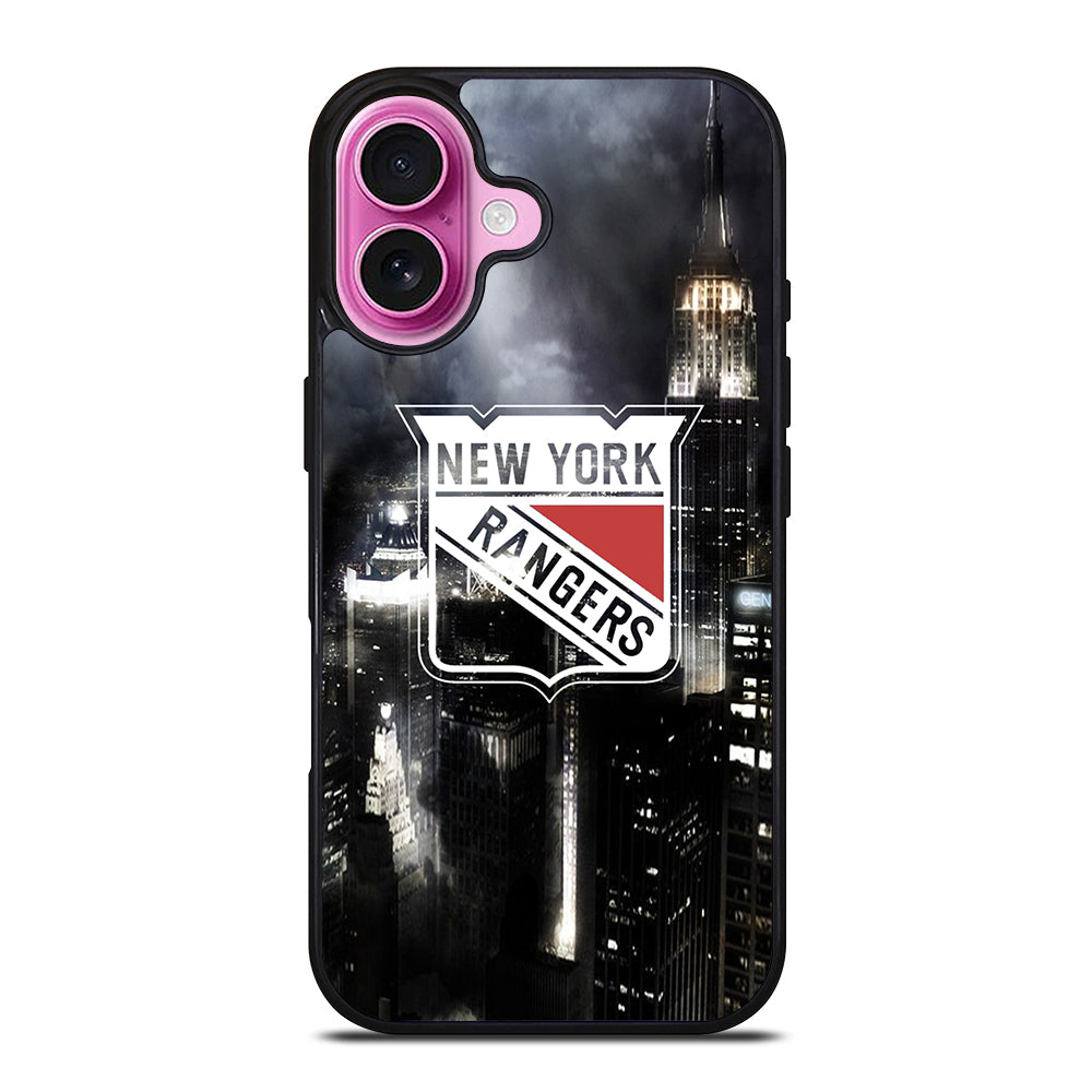 NEW YORK RANGERS CITY LOGO iPhone 16 Plus Case Cover