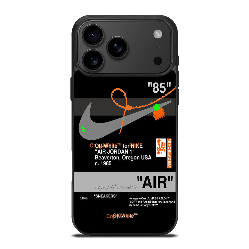 NIKE OFF WHITE AIR JORDAN 1 iPhone 17 Pro Max Case Cover