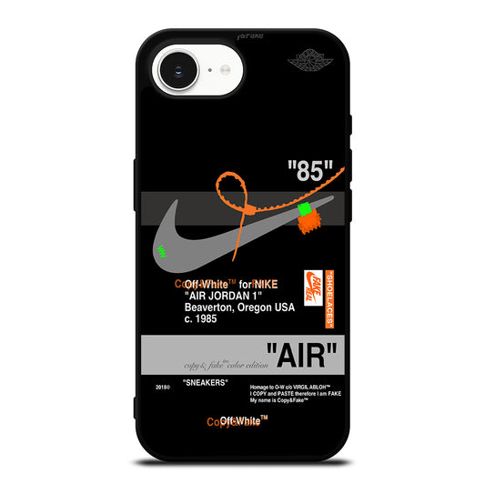 NIKE OFF WHITE AIR JORDAN 1 iPhone 16e Case Cover