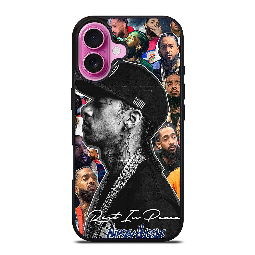 NIPSEY HUSSLE COLLAGE iPhone 16 Plus Case Cover