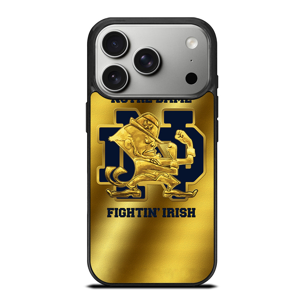 NOTRE DAME FIGHTING IRISH GOLD LOGO iPhone 17 Pro Case Cover
