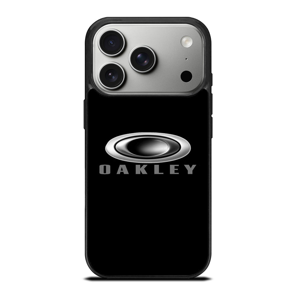 OAKLEY BLACK LOGO iPhone 17 Pro Case Cover