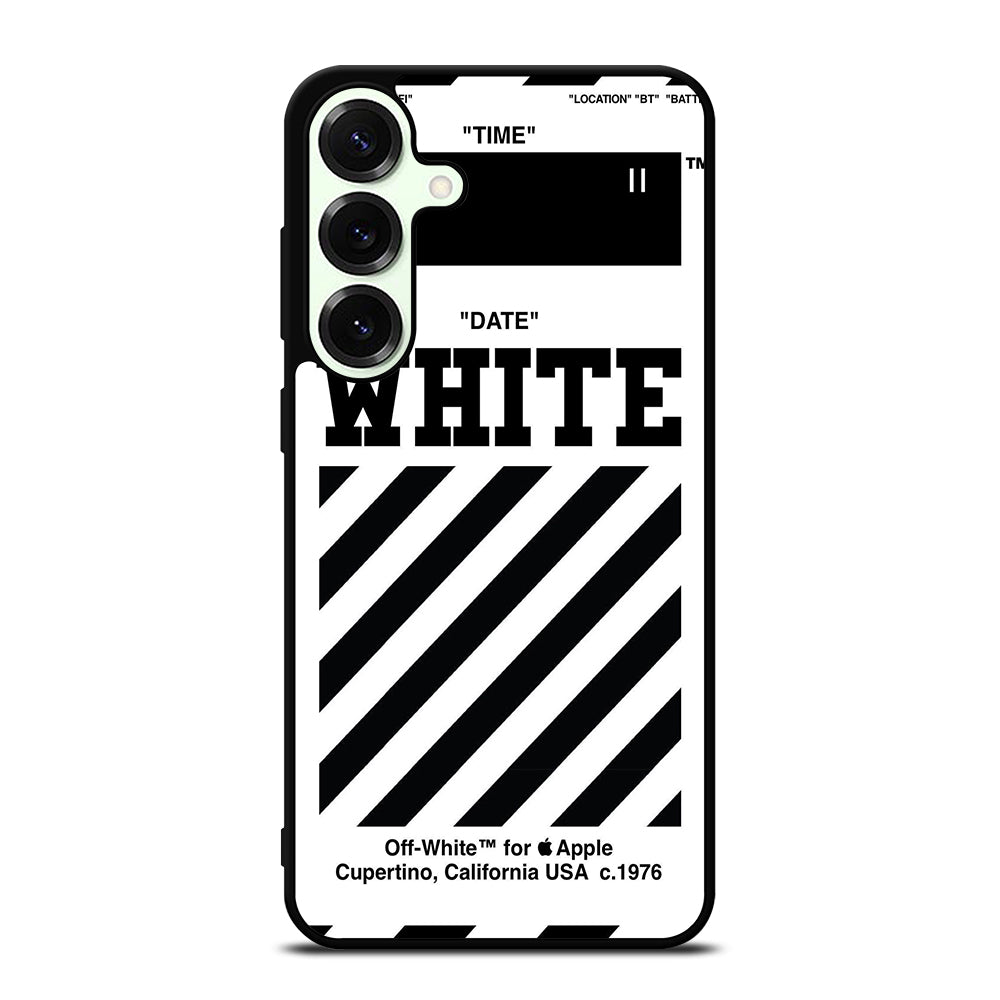 OFF WHITE BLACK STRIPE Samsung Galaxy S25 Plus Case Cover