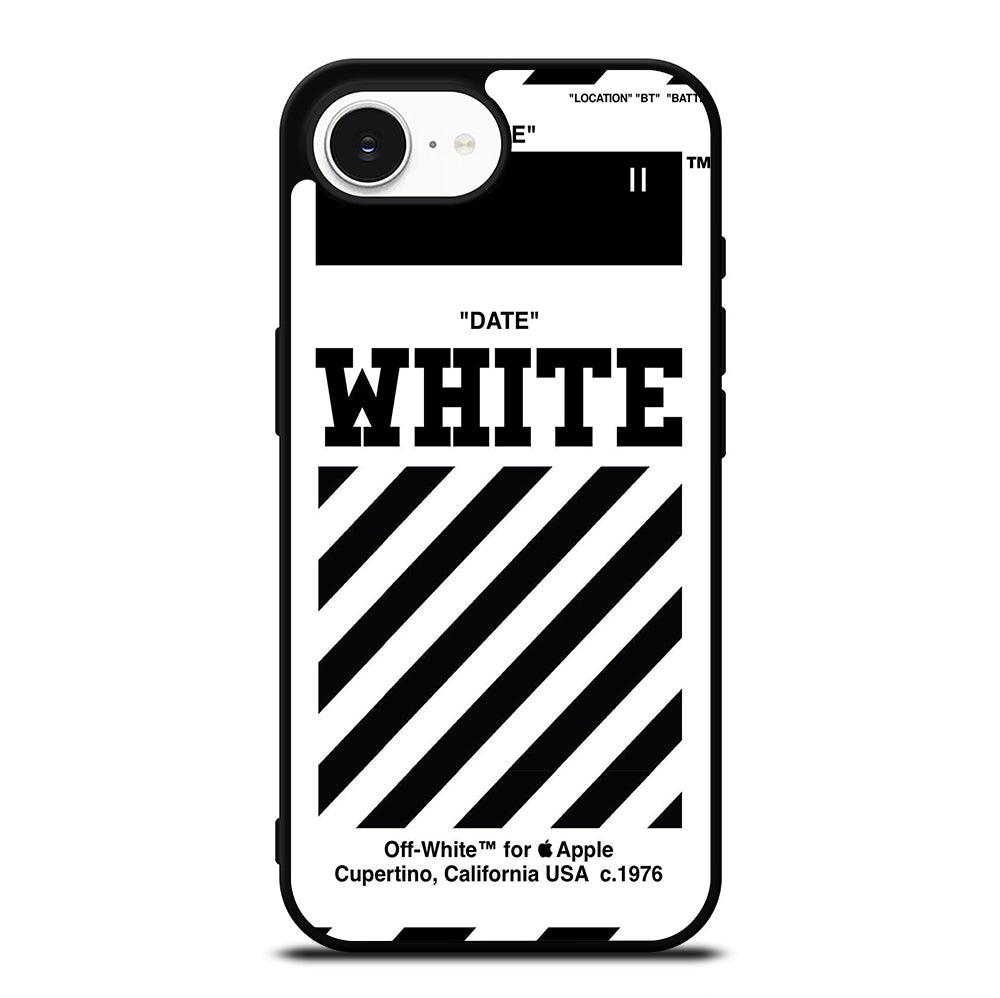 OFF WHITE BLACK STRIPE iPhone 16e Case Cover
