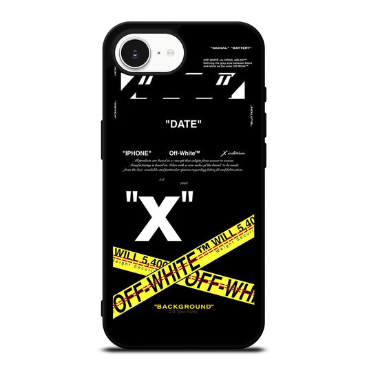 OFF WHITE CROSS iPhone 16e Case Cover
