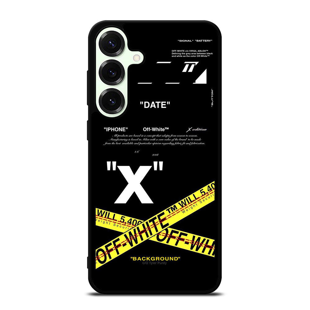 OFF WHITE CROSS Samsung Galaxy S25 Plus Case Cover