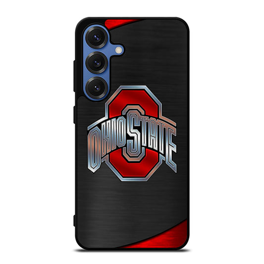 OHIO STATE BUCKEYES METAL LOGO Samsung Galaxy S25 Case Cover