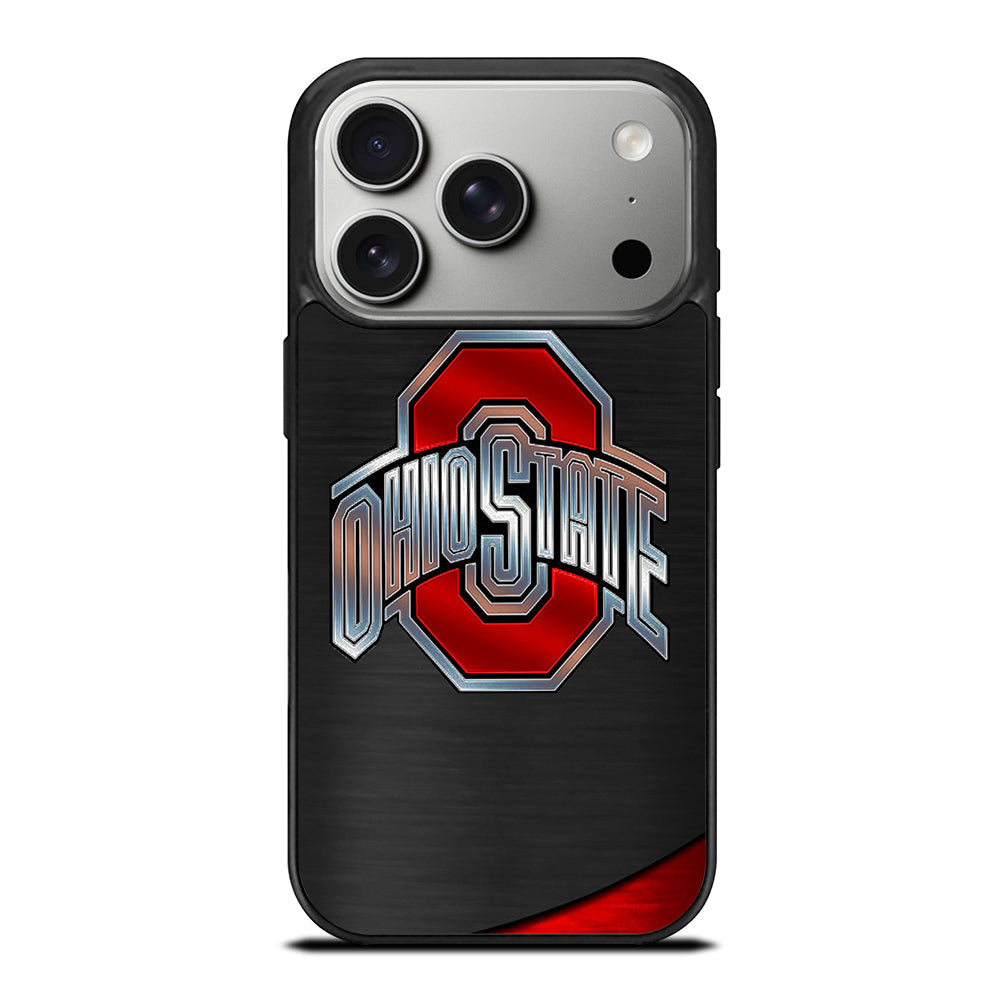OHIO STATE BUCKEYES METAL LOGO iPhone 17 Pro Case Cover