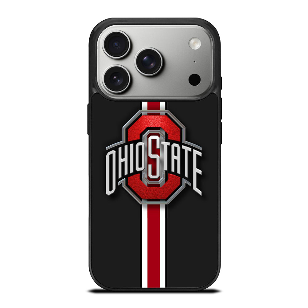 OHIO STATE BUCKEYES STRIPE LOGO iPhone 17 Pro Case Cover