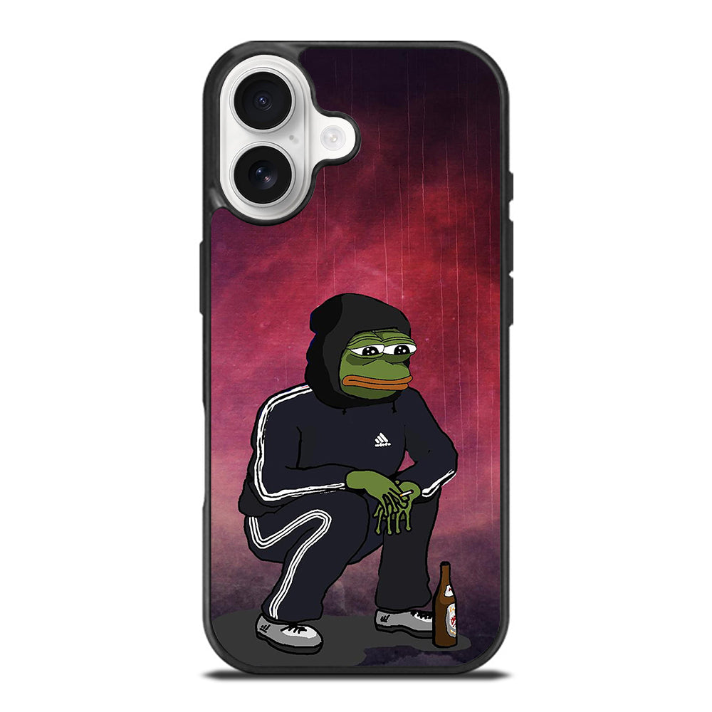 PEPE THE SMUG FROG SAD iPhone 17 Case Cover