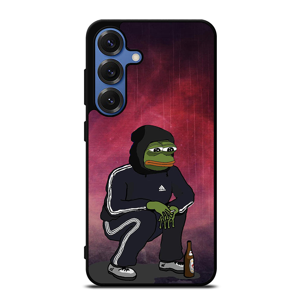 PEPE THE SMUG FROG SAD Samsung Galaxy S25 Case Cover