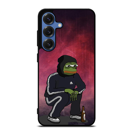 PEPE THE SMUG FROG SAD Samsung Galaxy S25 Case Cover