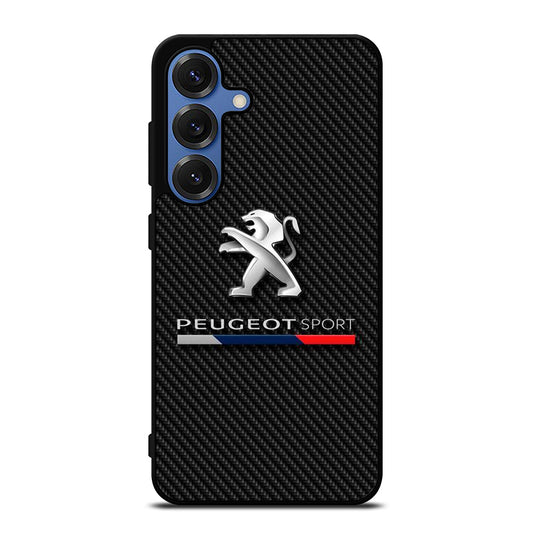PEUGEOT CARBON LOGO Samsung Galaxy S25 Case Cover