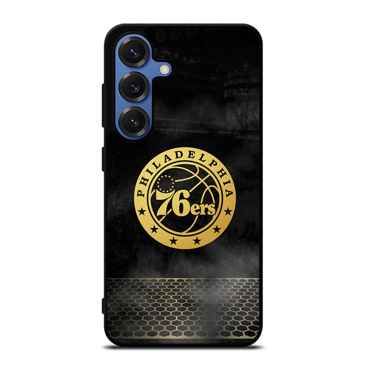 PHILADELPHIA 76ERS GOLD LOGO Samsung Galaxy S25 Case Cover