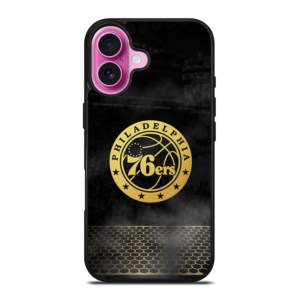 PHILADELPHIA 76ERS GOLD LOGO iPhone 16 Plus Case Cover