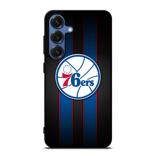 PHILADELPHIA 76ERS STRIPE LOGO Samsung Galaxy S25 Case Cover