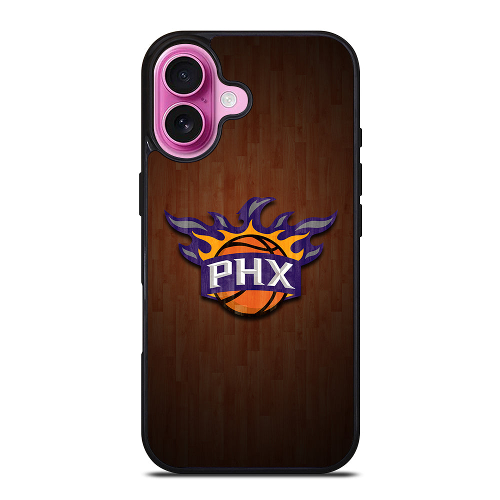 PHOENIX SUNS WOODEN LOGO iPhone 16 Plus Case Cover