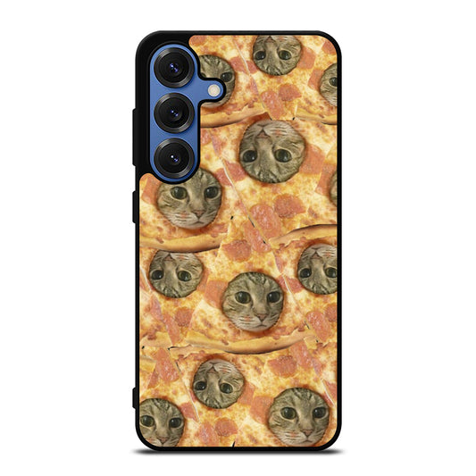 PIZZA CAT PATTERN Samsung Galaxy S25 Case Cover