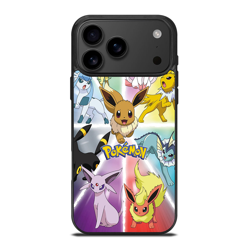 POKEMON EEVEE ALL EVOLUTION 3 iPhone 17 Pro Max Case Cover