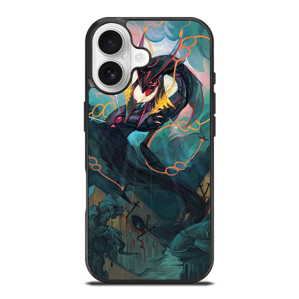 POKEMON SHINY RAYQUAZA DRAGON ART iPhone 17 Case Cover