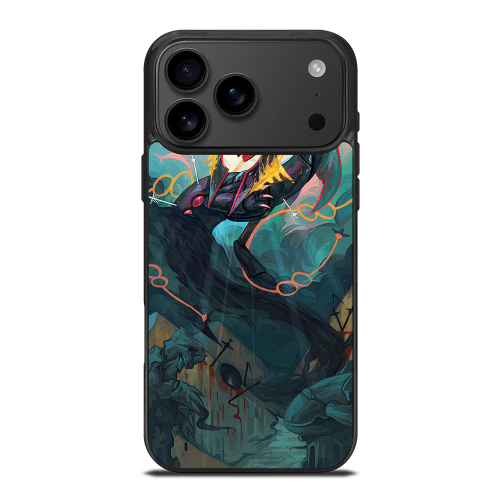 POKEMON SHINY RAYQUAZA DRAGON ART iPhone 17 Pro Max Case Cover
