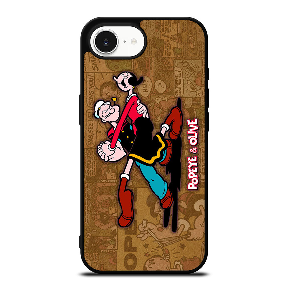 POPEYE AND OLIVE CARTOON iPhone 16e Case Cover