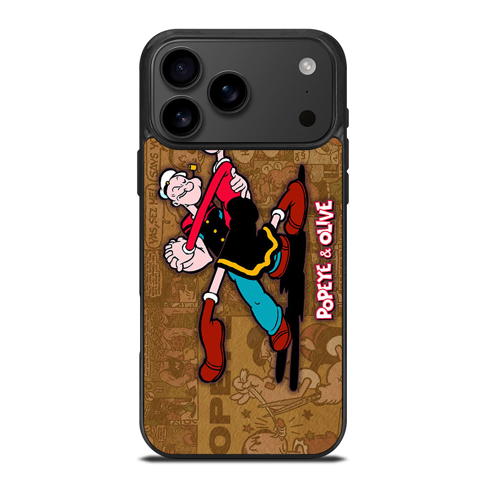 POPEYE AND OLIVE CARTOON iPhone 17 Pro Max Case Cover