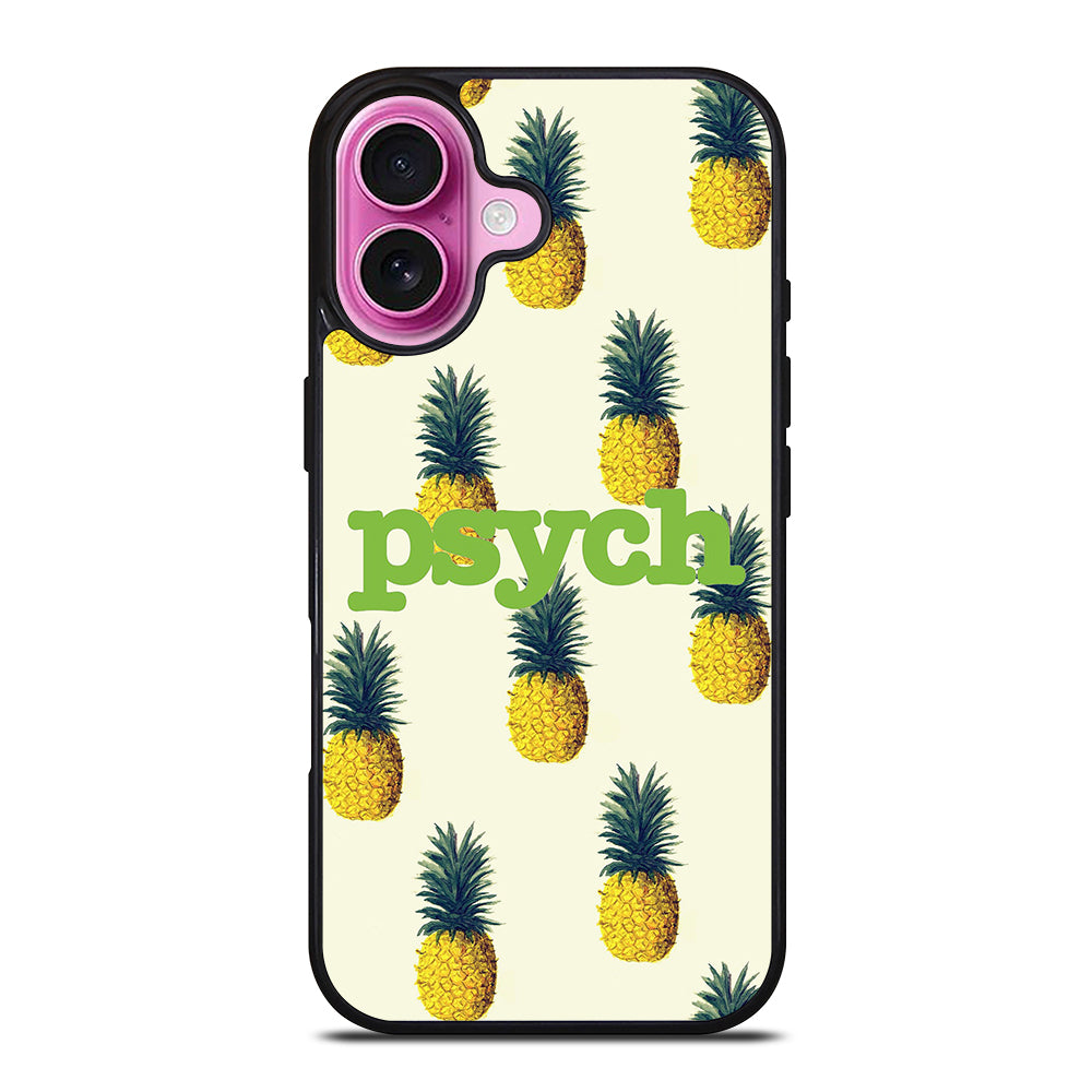 PSYCH PINEAPPLE PATTERN iPhone 16 Plus Case Cover