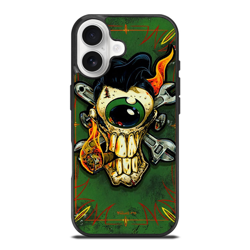 RAT FINK SKULL iPhone 17 Case Cover